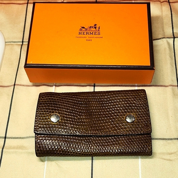 Hermes Rare, lizard skin, Silver hardware 6 key case 2 missing - Picture 2 of 13